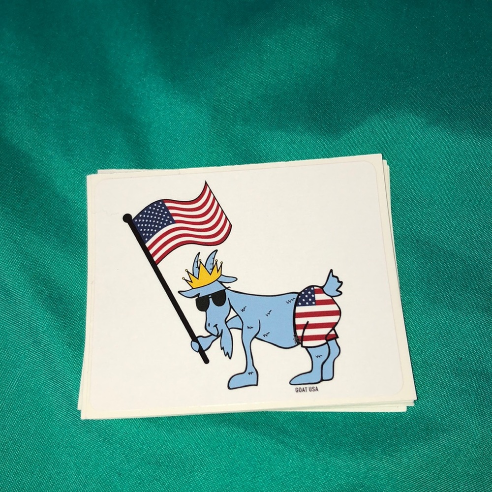 USA goat stickers